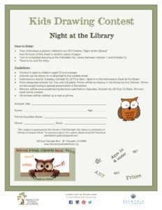 Night at the Library contest for ages 10 and under